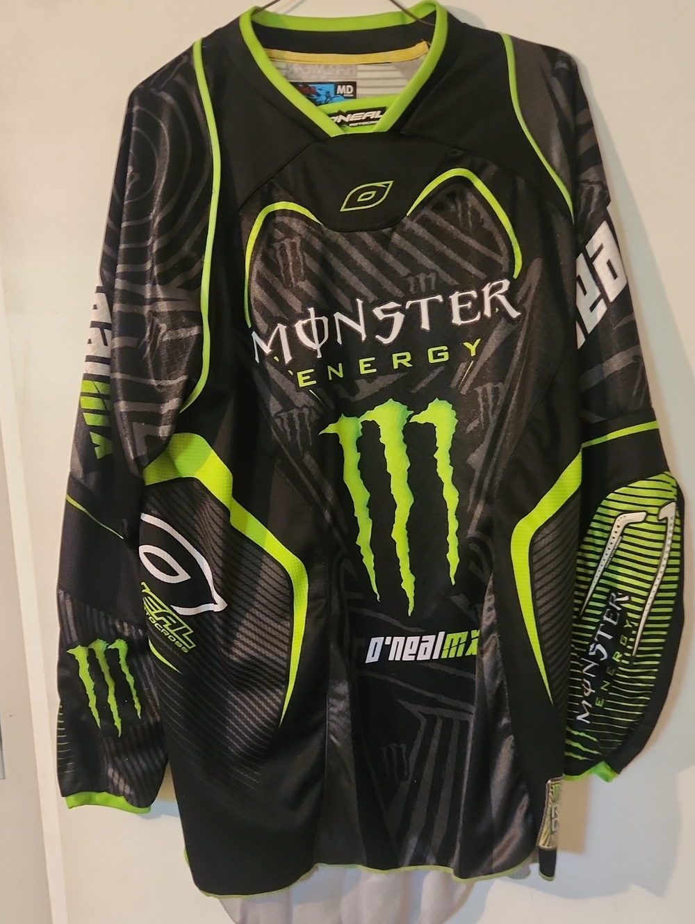 O'Neal Motocross Jersey in Black & Neon Green